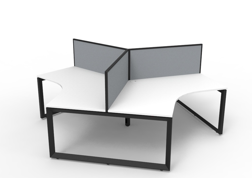 Loop 3 Person 120 Degree Workstation